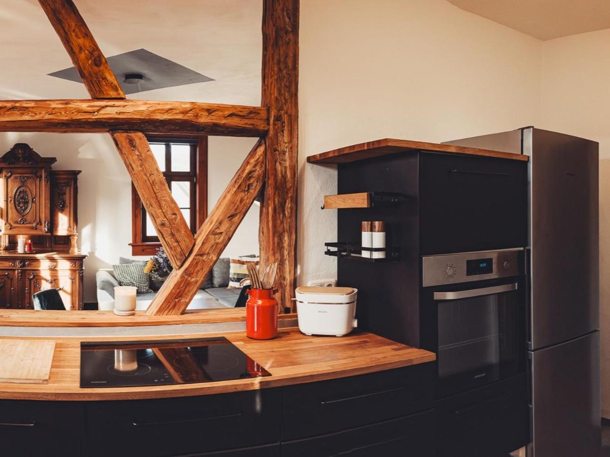 Ferienwohnung Bruehler Hof บาด แบร์คา ภายนอก รูปภาพ